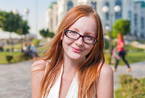 Pretty Red-Haired Woman